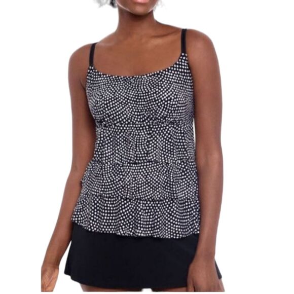 NWT St. John's Bay Polka Dot Swim Dress - Picture 1 of 9